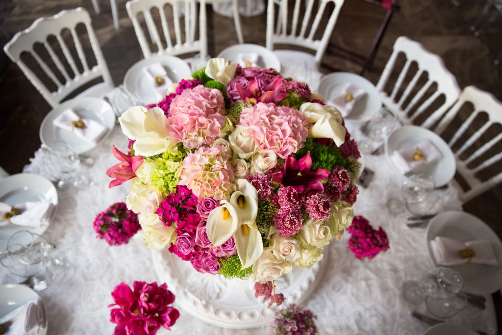 עיצוב שולחנות חתונה, עיצוב אירועים